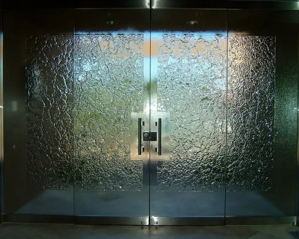 Patch fitting frameless glass door style